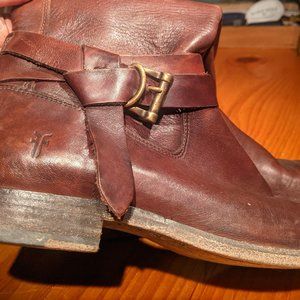 Frye 'Melissa Knotted' Tall Brown Leather Boot